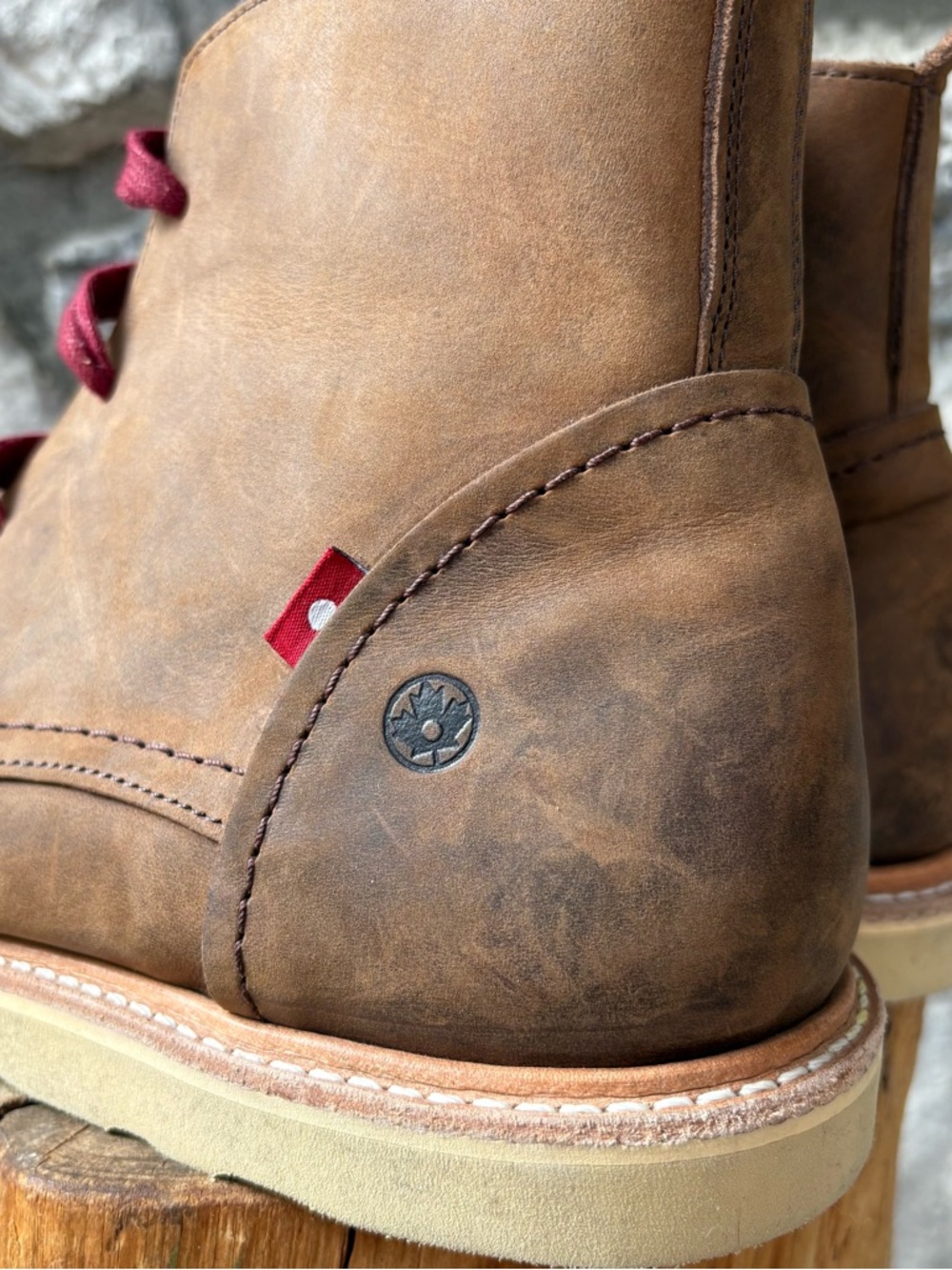 New Oliberté Leather Boots Size 10 Made in Canada Vibram Sole - Picture 6 of 9